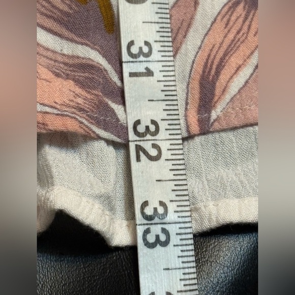 Free People Floral Print Tunic Top - Cream and Pink - Picture 12 of 12